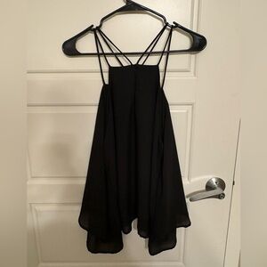 Black Strappy Camisole Top, Women’s Going Out Top